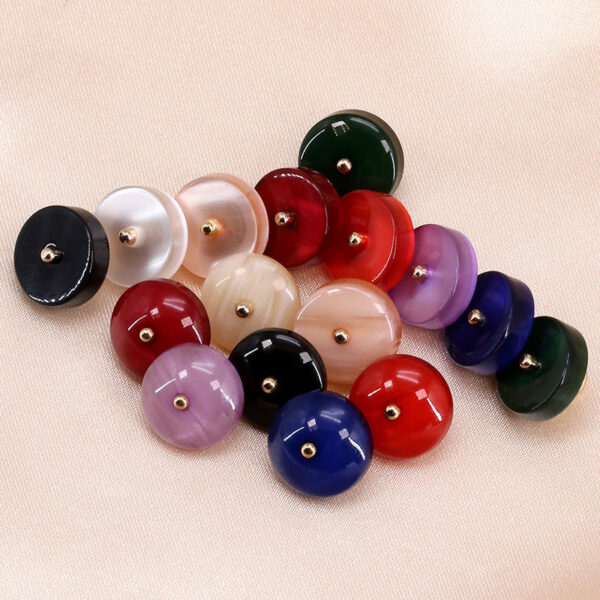11.5mm Round Resin Buttons with Metal Shank 90 Pack(16 Styles) - Image 4