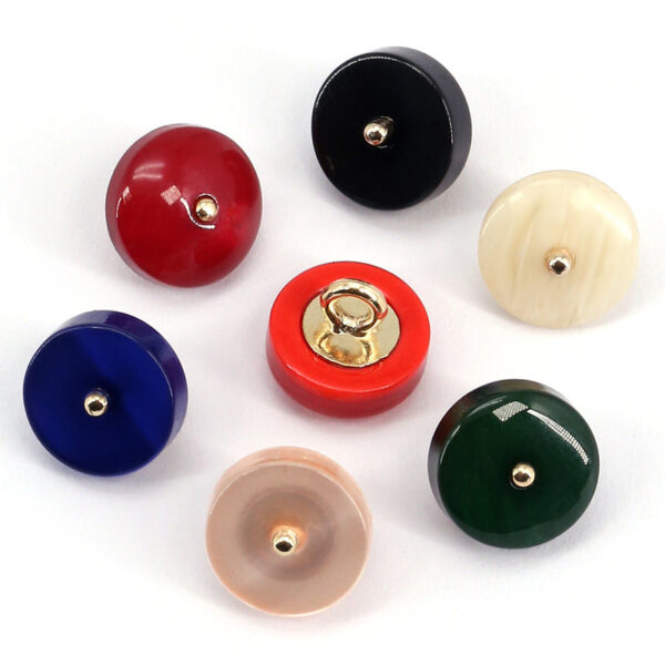 11.5mm Round Resin Buttons with Metal Shank 90 Pack(16 Styles) - Image 3