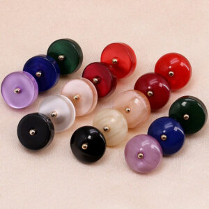 11.5mm Round Resin Buttons with Metal Shank 90 Pack(16 Styles)
