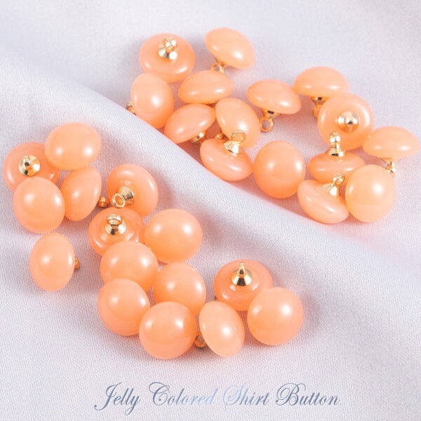 10mm Round Jelly-Colored Resin Buttons for Shirts 50pcs - Image 10