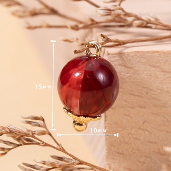 10mm 21-Color Acrylic Bead Chinese Cheongsam Buttons 63 Pack - Image 3