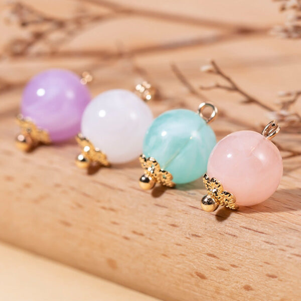 10mm 21-Color Acrylic Bead Chinese Cheongsam Buttons 63 Pack - Image 4