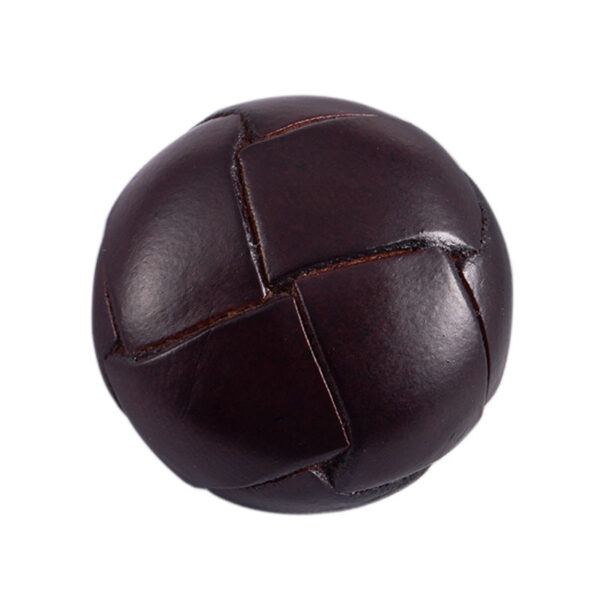 15-28mm Vintage Hand-Woven Genuine Leather Sweater Buttons 5pcs - Image 2