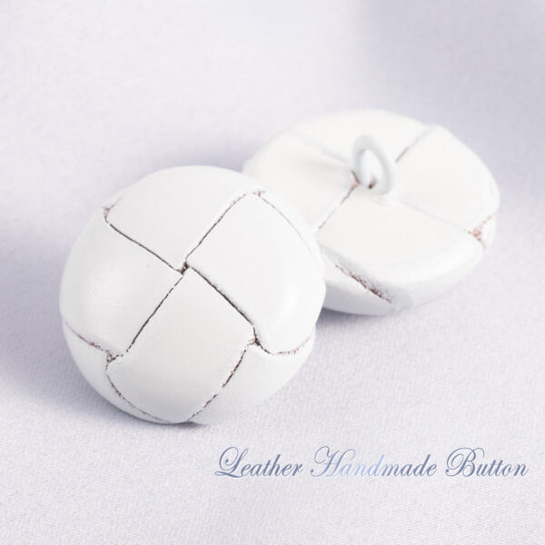 15-28mm Vintage Hand-Woven Genuine Leather Sweater Buttons 5pcs - Image 7