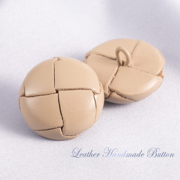 15-28mm Vintage Hand-Woven Genuine Leather Sweater Buttons 5pcs - Image 8