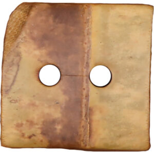 44L Square Original Ecological Natural Bamboo Two-Hole Buttons 10Pcs
