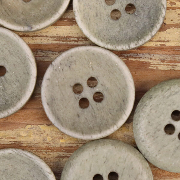 Natural Textured Shallow Bowl-Shaped Bovine Bone Buttons 10pcs - Image 5