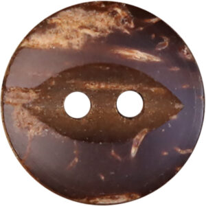 14-24L American Dark Coffee-Colored Fish-Eye Coconut Shell Buttons 30 Pack