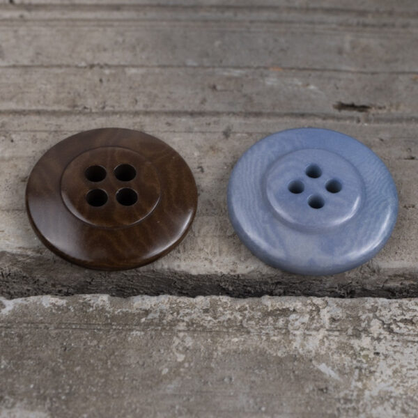 23mm Sky Blue Corozo Buttons for Sweater Knitwear 12pcs - Image 2