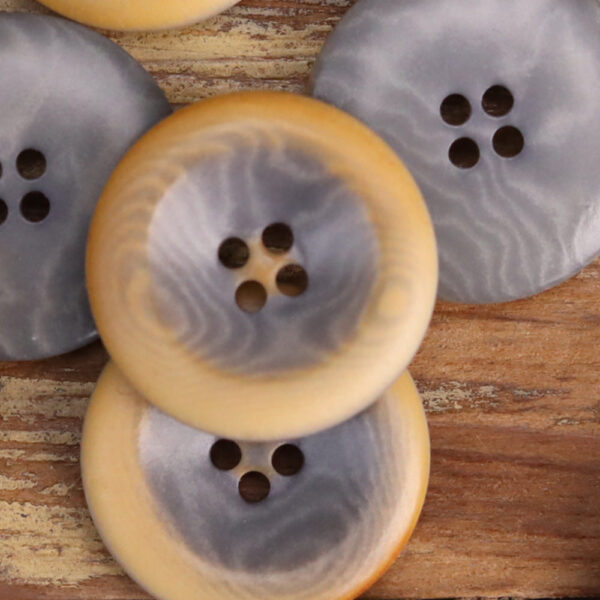 15-25mm Retro Burnished Palm Tree Nut Shell Buttons 25 Pack - Image 6