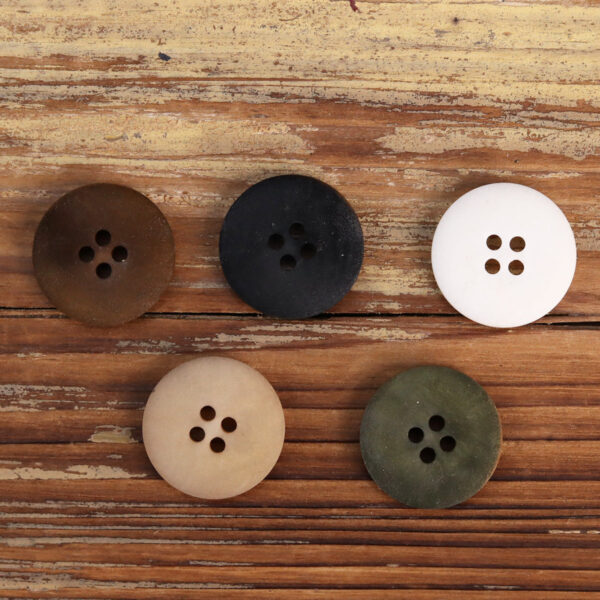 Frosted Retro Natural Fruit Bowl-Shaped Buttons for Sweater Jackets 20 Pack - Image 2