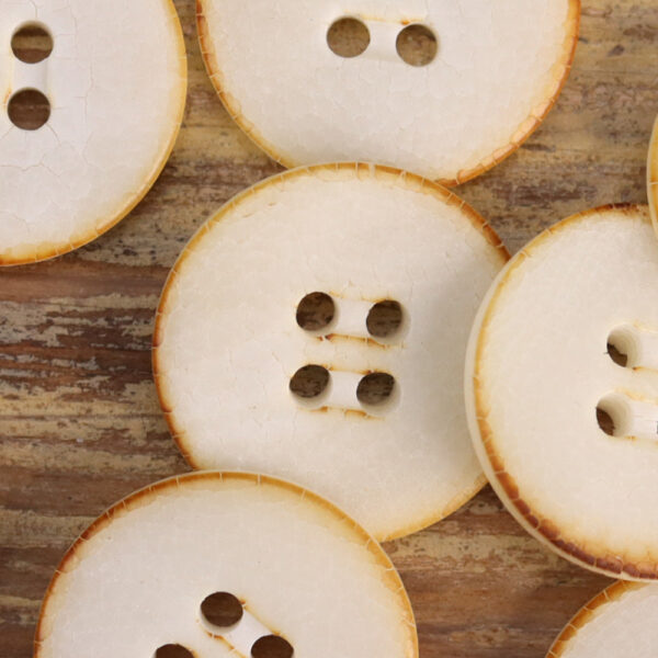 Cracked Natural Fruit Buttons Black Green White Ginger Yellow 100 Pack - Image 4