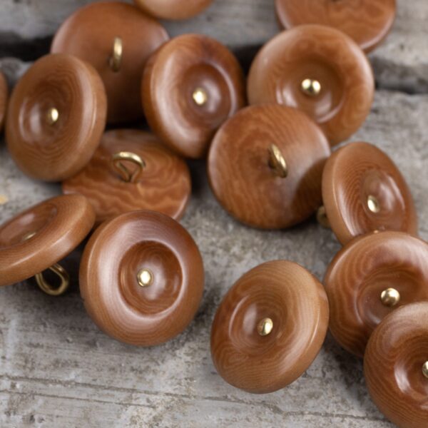 11.5-20mm Dark Coffee Fruit Buttons for Shirts Trousers 12pcs - Image 7