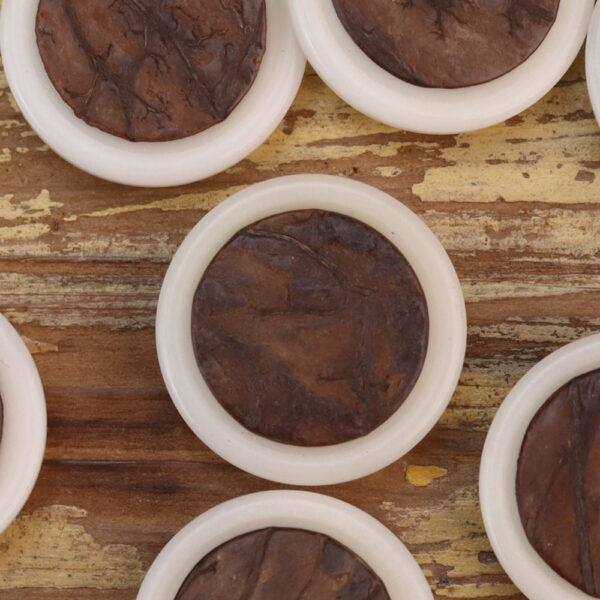 Natural Bark White Wood Grain Corozo Button 20 Pack(4 Sizes) - Image 7