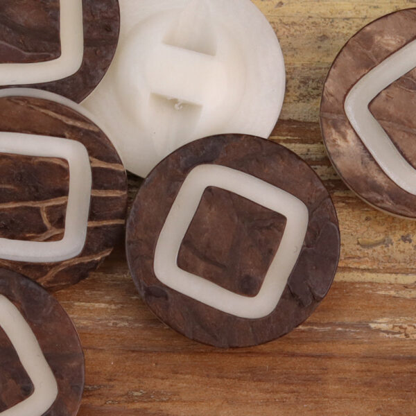 Natural Bark White Wood Grain Corozo Button 20 Pack(4 Sizes) - Image 6