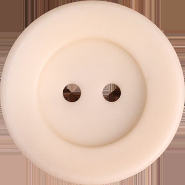 Red-Khaki Bowl-Shaped Two-Hole Corozo Buttons 25 Pack - Image 6