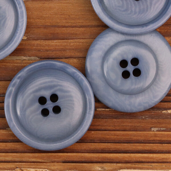 Dark Coffee Pink Blue Natural Eco-Friendly Corozo Buttons 20 Pack (4 Sizes) - Image 6