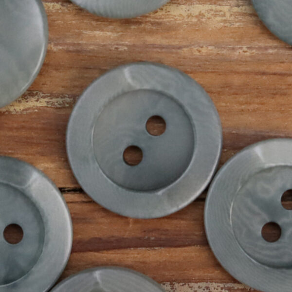 Sky Blue Irregular Surface Corozo 2 Hole Buttons for Shirts Cardigans 20 Pack - Image 4