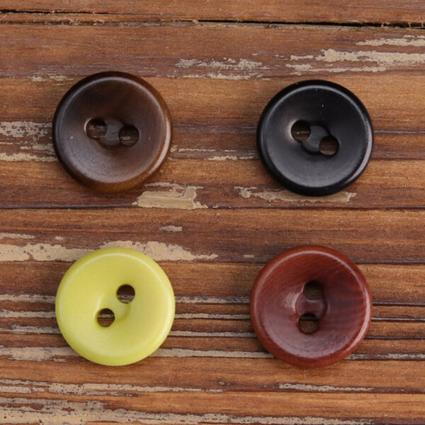 11.5MM Natural Tagut Nut Corozo Two-Hole Buttons 20 Pack (4 Colors) - Image 3