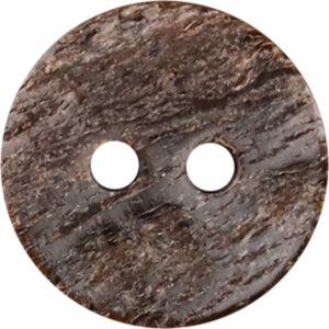 Retro Rough-Surfaced Natural Genuine Horn Two-Hole Buttons 30 Pack