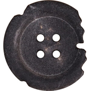 Irregular Ruins Style Frosted Teeth-Patterned Natural Horn Buttons 12pcs