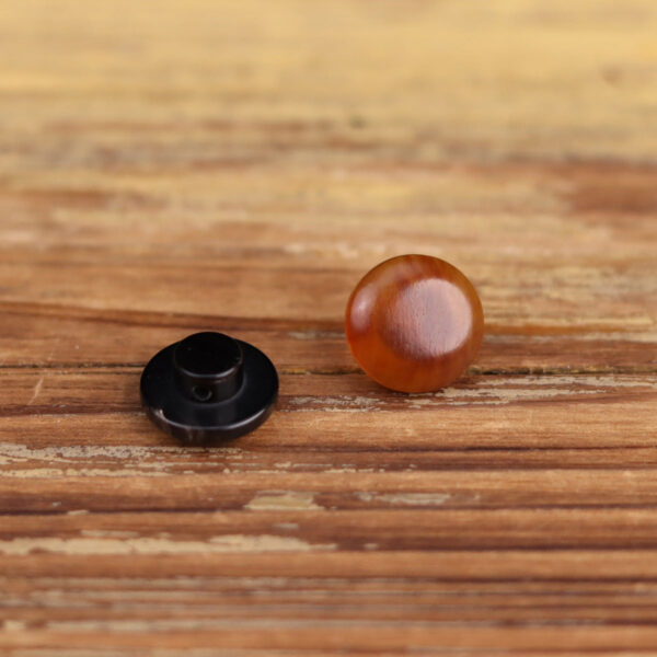 11.5/12.5mm Chinese Style Natural Horn Qipao Shank Buttons 12pcs - Image 4