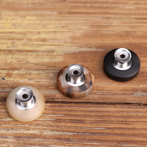 18mm Matte High-End Genuine Horn Rivet Stud Buttons 2pcs - Image 4