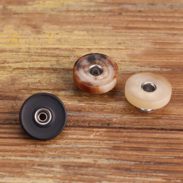 18mm Matte High-End Genuine Horn Rivet Stud Buttons 2pcs - Image 2