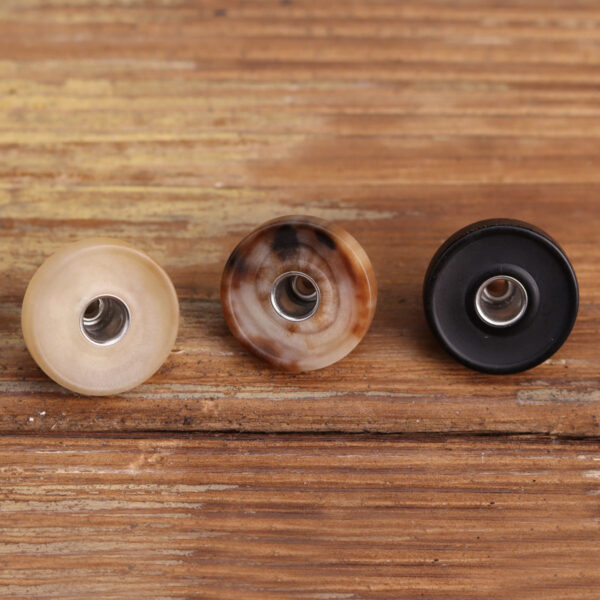 18mm Matte High-End Genuine Horn Rivet Stud Buttons 2pcs - Image 3