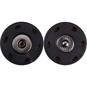 24-40L High-End Natural Black Genuine Horn Snap Buttons 3pcs