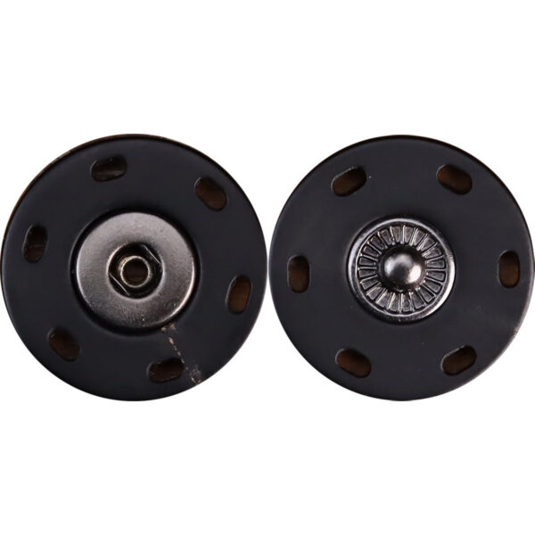 24-40L High-End Natural Black Genuine Horn Snap Buttons 3pcs
