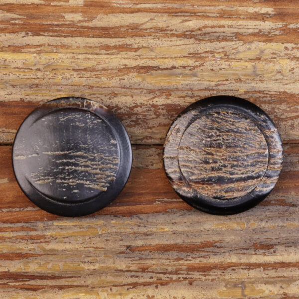 25MM Genuine Horn Imitation Bark Irregular Texture Coat Buttons 20PCS - Image 3