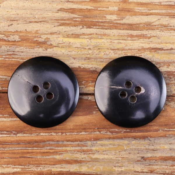 15-25mm Flat Grooved Laser Horn Buttons for Jackets 20 Pack (5 Sizes) - Image 4