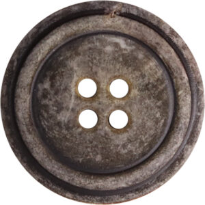 Gray-Black Natural Horn Buttons For Men's Retro Jackets 25 Pack 