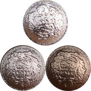 12mm Vintage Matte Silver Tea Gold Metal Buttons 18 Pack