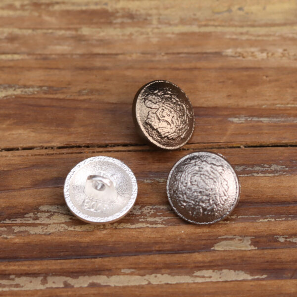 12mm Vintage Matte Silver Tea Gold Metal Buttons 18 Pack - Image 4