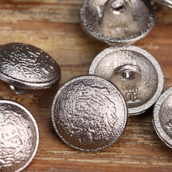 12mm Vintage Matte Silver Tea Gold Metal Buttons 18 Pack - Image 6