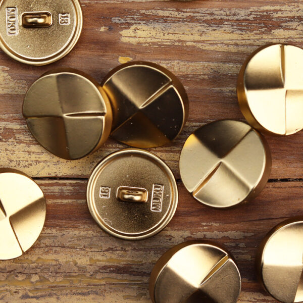 Matte Silver Shiny Gold Zinc Alloy Buttons for Coats Shirts 18 Pack - Image 5