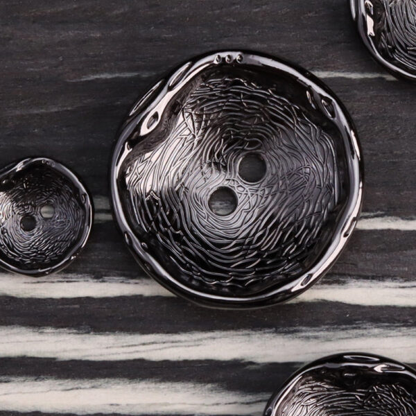 Antique Silver Bronze 2 Hole Metal Buttons for Coats 24 Pack - Image 5