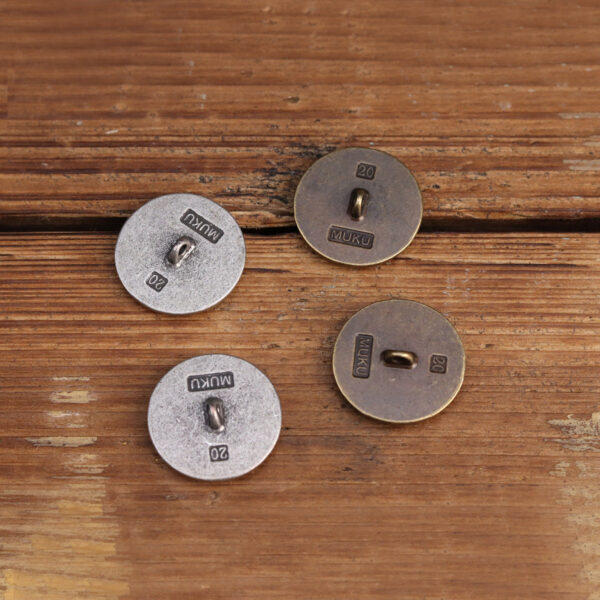 11.5mm/20mm Retro Palace Style Metal Hand-Sewn Buttons 20 Pack - Image 2