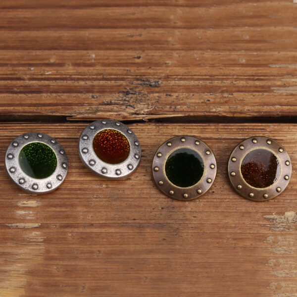 11.5mm/20mm Retro Palace Style Metal Hand-Sewn Buttons 20 Pack - Image 3
