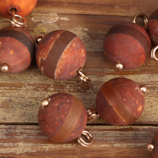 11.5mm Agate Stone Original Beads Chinese Style Buttons 25 Pack - Image 4
