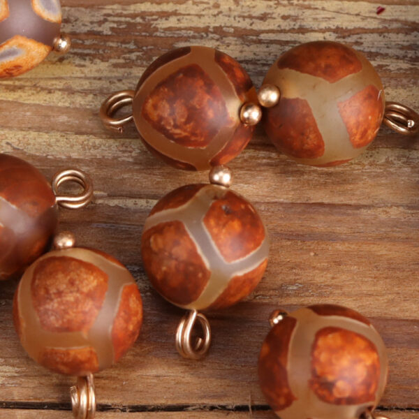 11.5mm Agate Stone Original Beads Chinese Style Buttons 25 Pack - Image 7