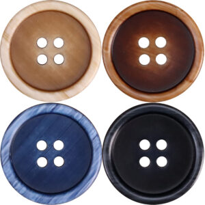 15-25mm Resin Double-Sided Buttons for Men's Workwear Jacket 50 Pack 