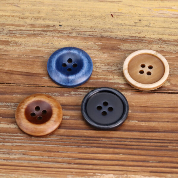 15-25mm Resin Double-Sided Buttons for Men's Workwear Jacket 50 Pack