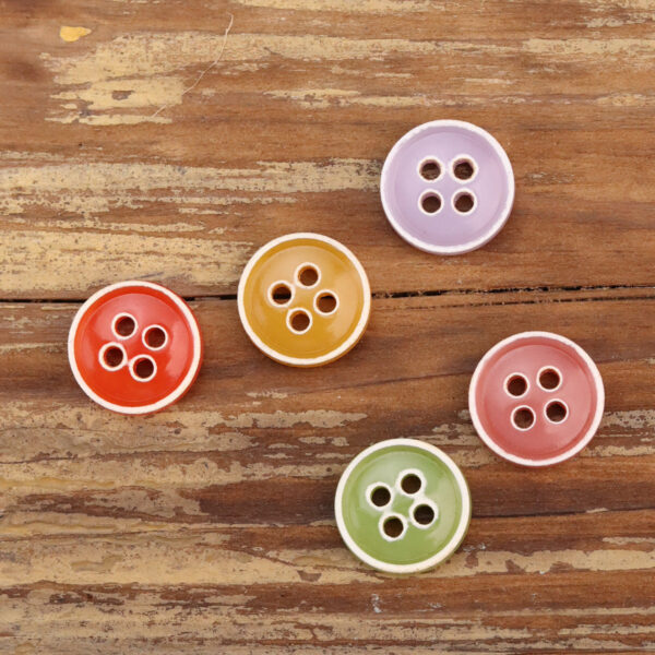 11.5mm 14 Colorful Urea Buttons for Kids' Clothing 70 Pack