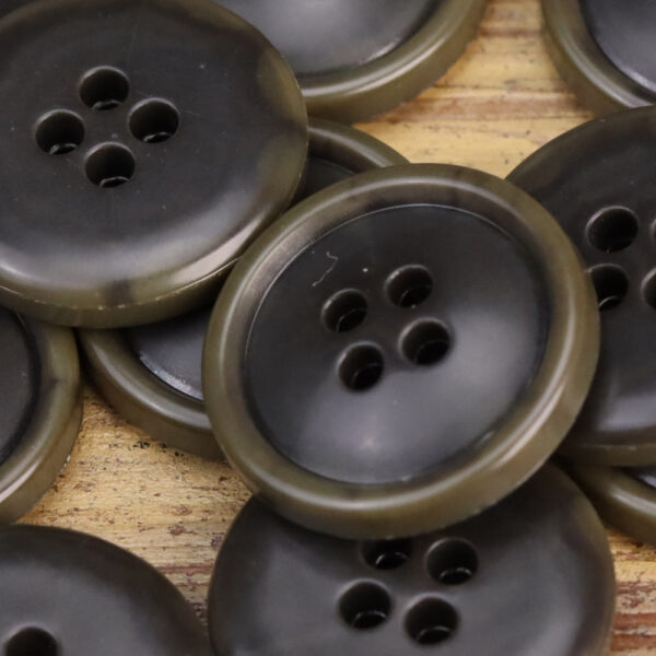 Black Khaki Beige Urea Buttons for Men's Jackets 30 Pack