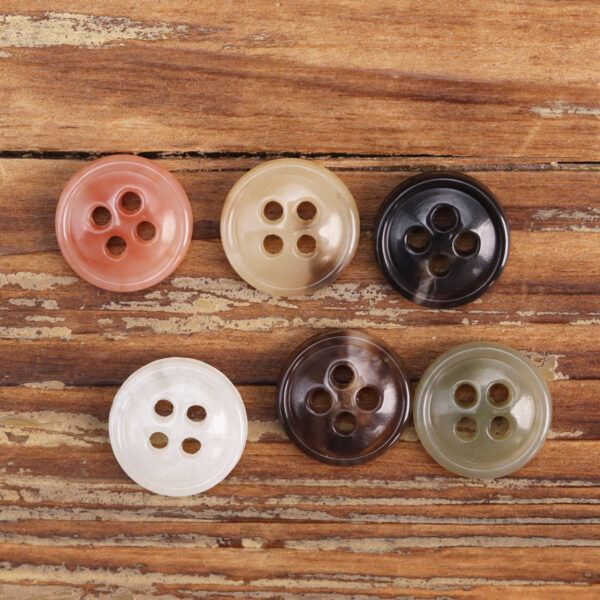 11.5mm Multicolored Urea Buttons for Kids 60 Pack (6 Colors) - Image 3