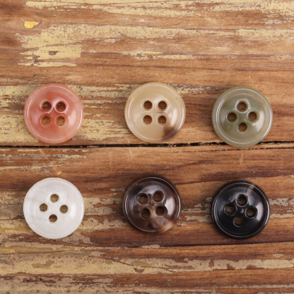11.5mm Multicolored Urea Buttons for Kids 60 Pack (6 Colors) - Image 4