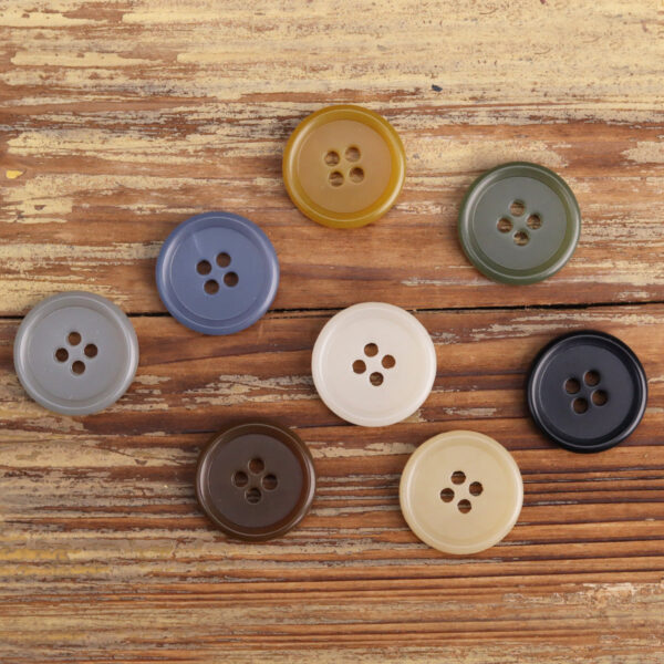 Japanese-Style Casual Multicolored Urea Buttons for Jackets 48 Pack - Image 4